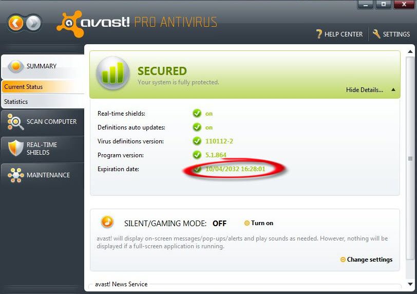 Avast pro antivirus v5.1 crack
