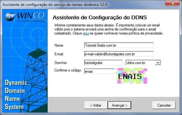 assistente de configuração ddns assistente de configuração ddns