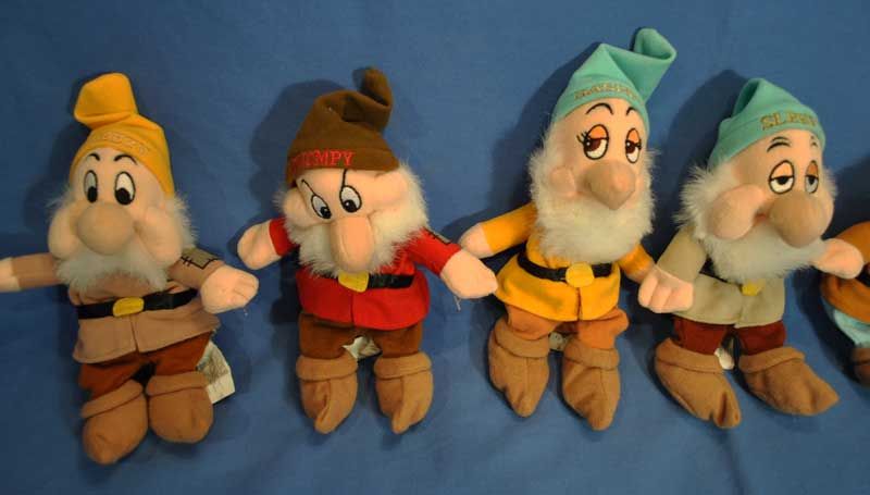 seven dwarfs plush set for sale