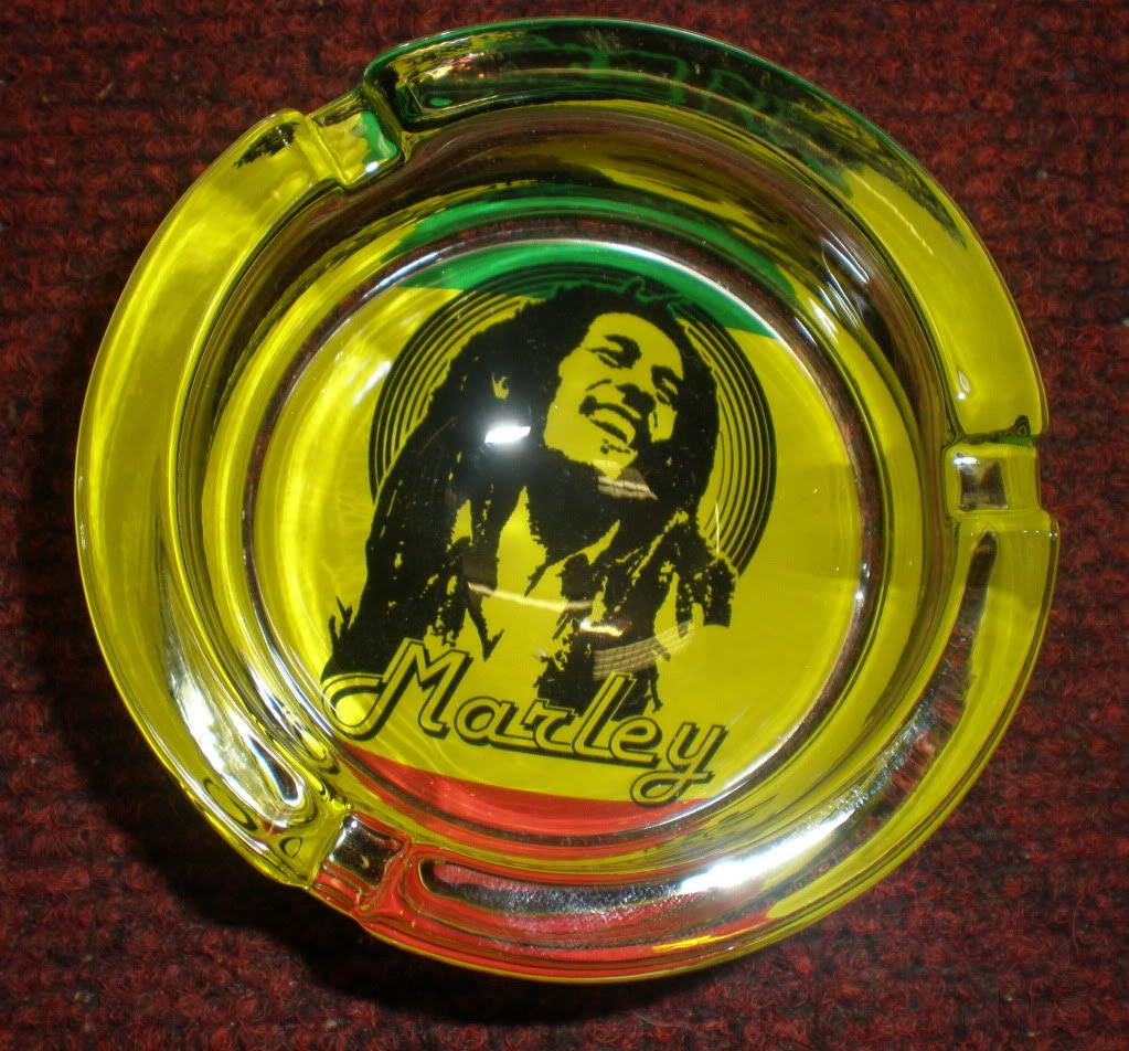 High Quality Glass Ashtrays With BOB MARLEY Tattoos eBay