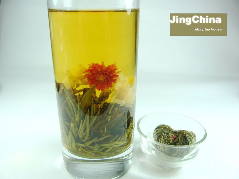 6 Pcs Organic Blooming Flower Green Tea Tin box Gift | eBay