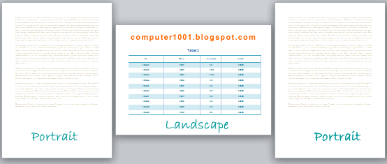 Word 2010 Landscape