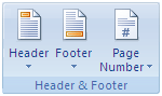 Header Footer - Word 2007