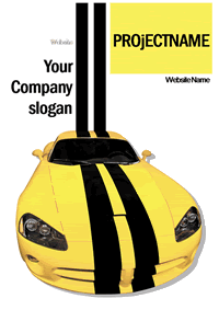 Report cover sheet (Sportscar design) - MS Word