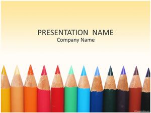 Color Pencils Academic Presentation - Template PowerPoint