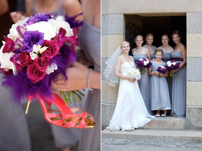 I googled gray pink and purple wedding and clicked on images and there 