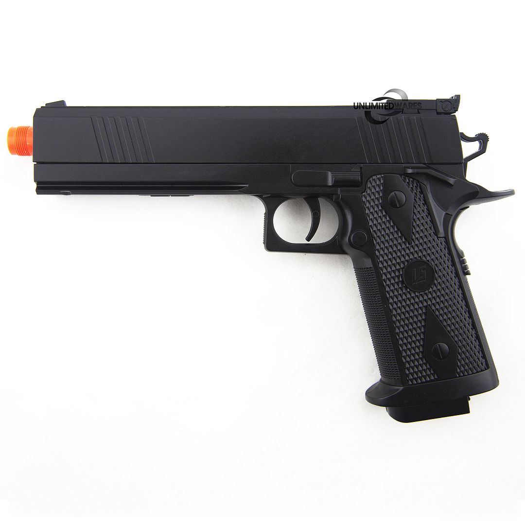 NEW M 1911 FULL AUTO ELECTRIC BLOWBACK AIRSOFT PISTOL AEG Gun w/ 6mm BB