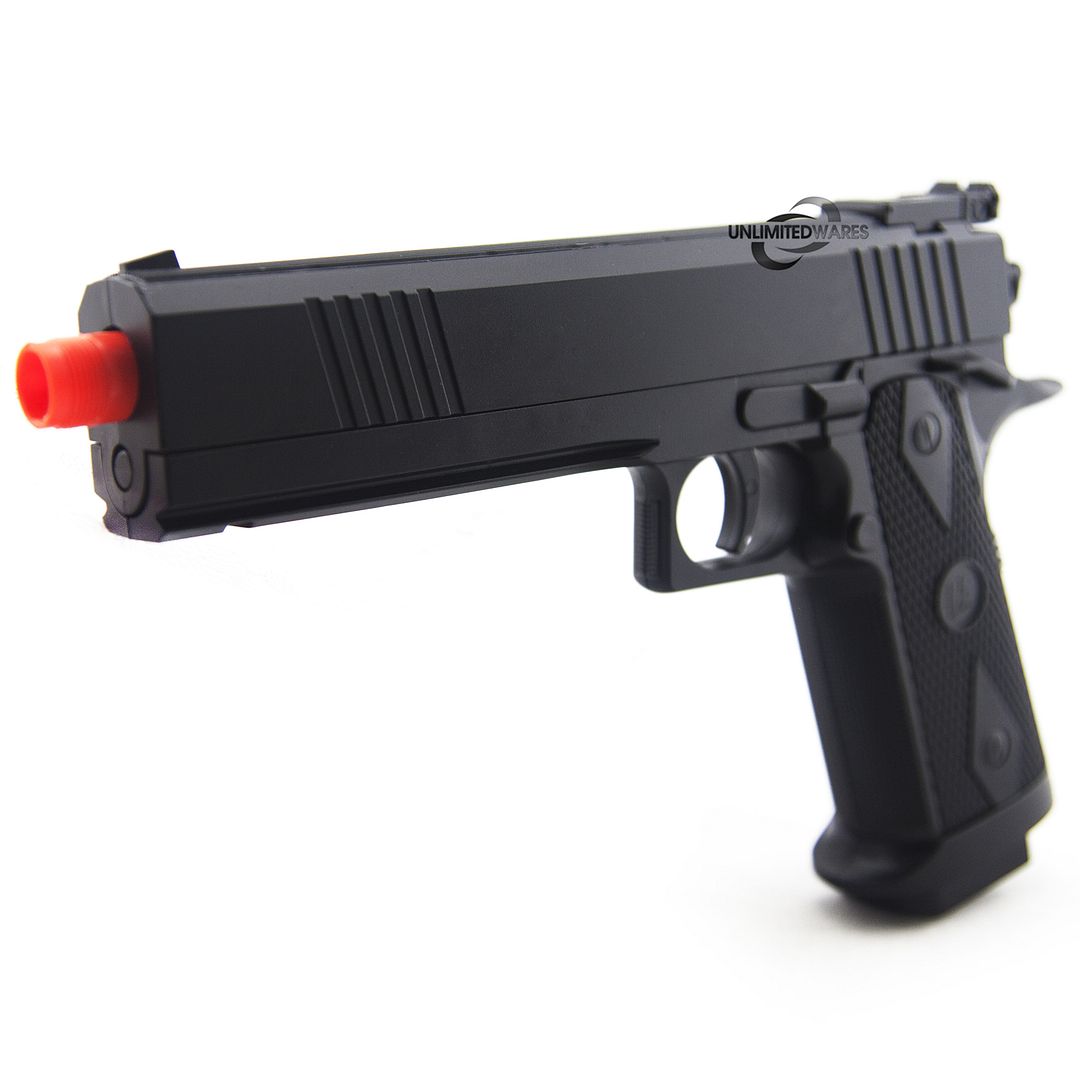 NEW M 1911 FULL AUTO ELECTRIC BLOWBACK AIRSOFT PISTOL AEG Gun w/ 6mm BB
