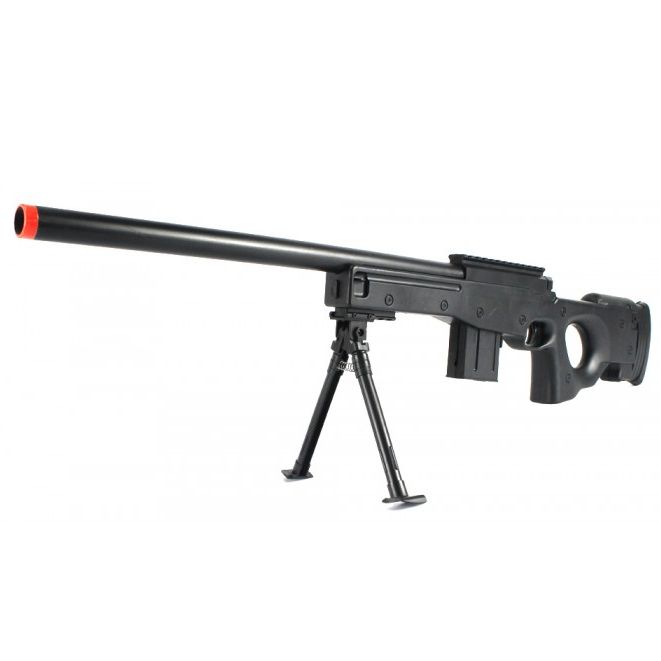 Tact L96 Agm Awp Awm Spring Airsoft Gun Sniper Rifle Black W 6mm Bb Bbs 