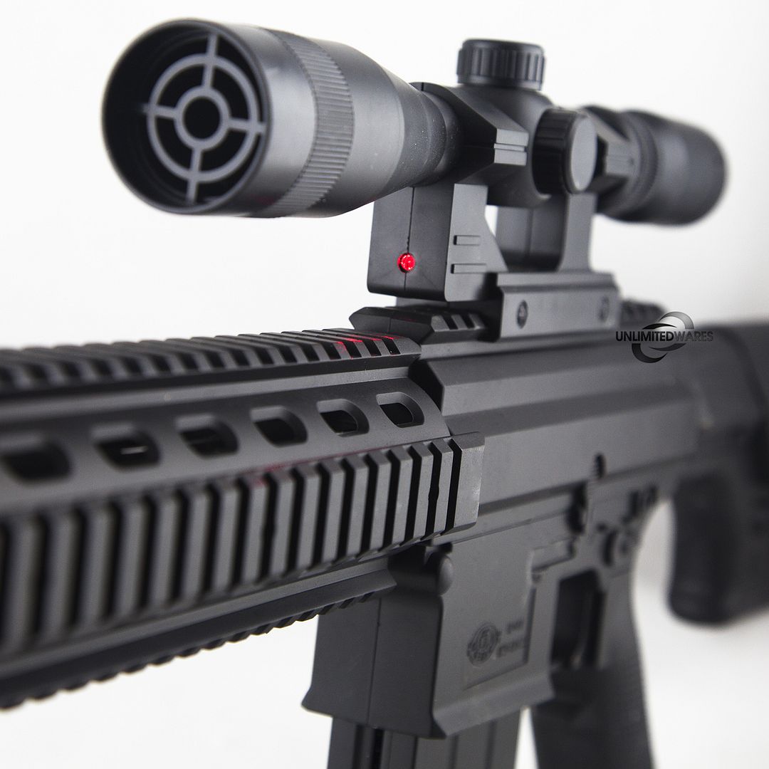NEW AIRSOFT TACTICAL AR15 SNIPER RIFLE w/ BB Spring Gun Scope Bipod Laser eBay