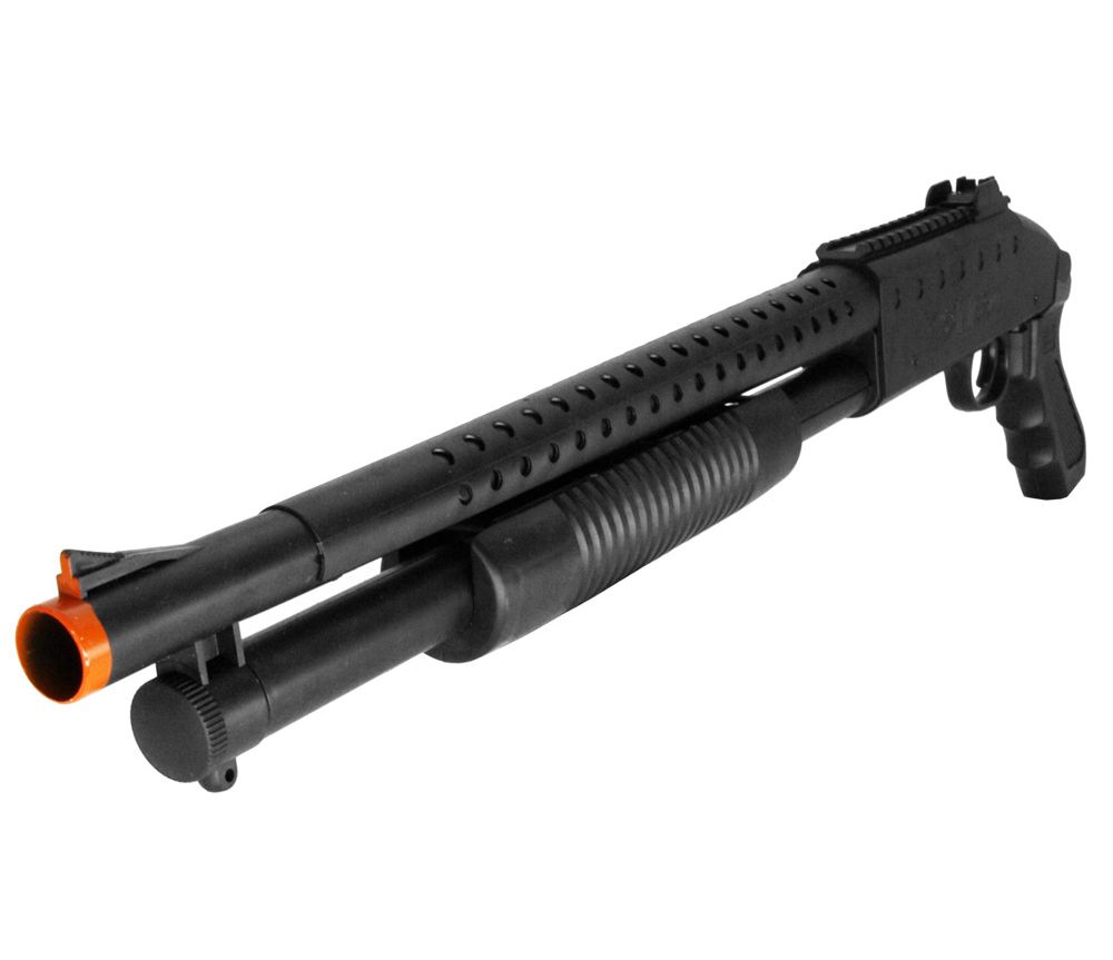 UKARMS SPRING AIRSOFT PUMP SHOTGUN PISTOL HAND GRIP GUN w/ LASER LIGHT