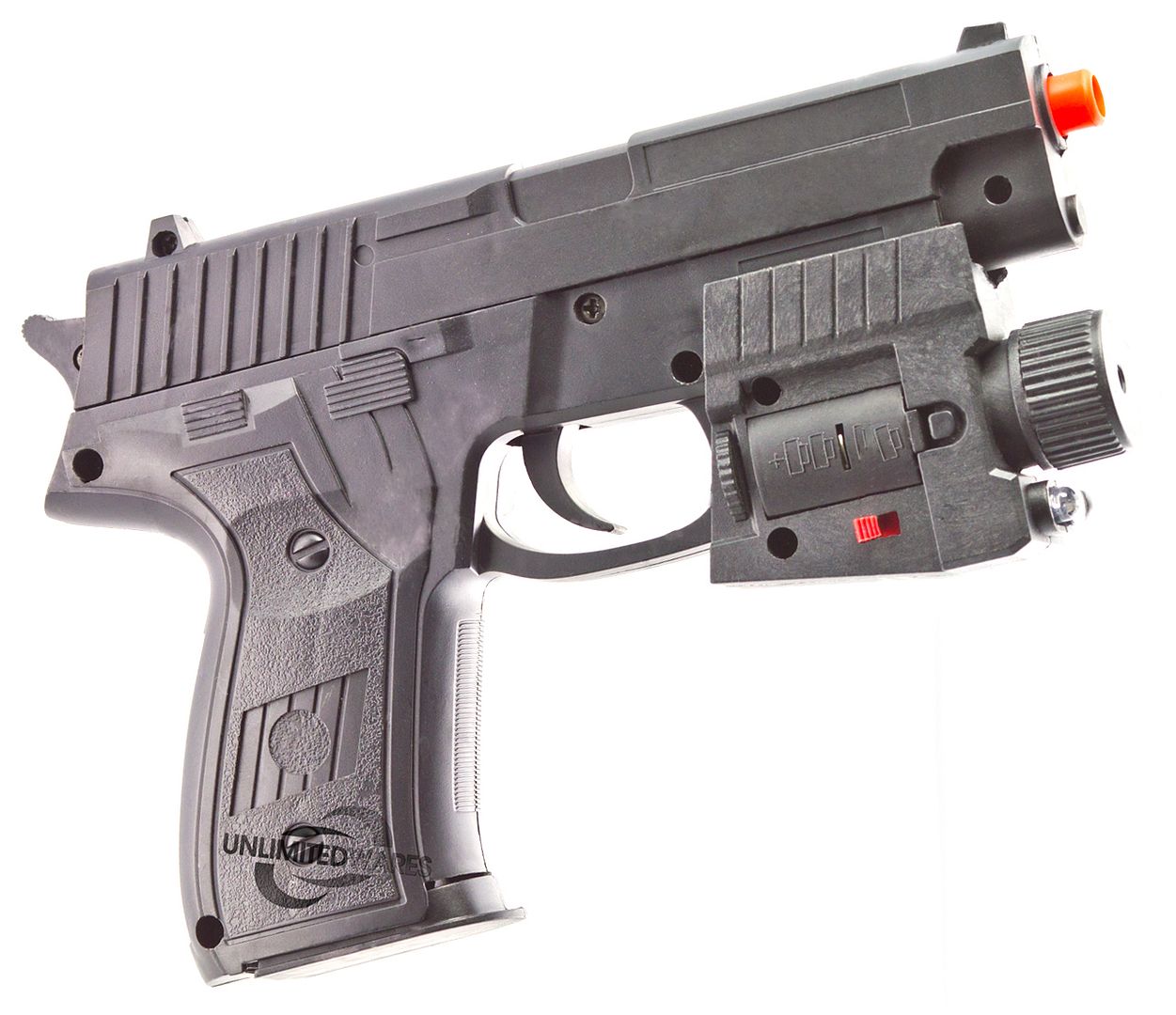 NEW P226 SPRING AIRSOFT PISTOL LED FLASHLIGHT LASER SIGHT HAND GUN w