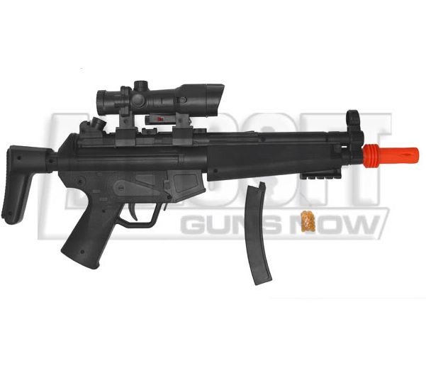 New MP5 K SPRING AIRSOFT SMG w/ TACTICAL LASER GUN Sniper Rifle BB