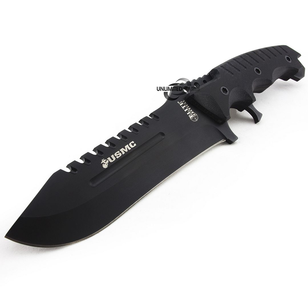 11.5" LICENSED USMC MARINES SURVIVAL TACTICAL COMBAT KNIFE Hunting