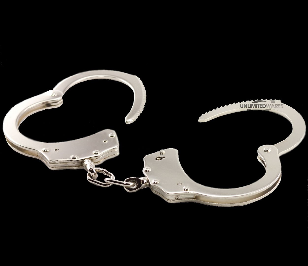 New Nickle Plated Double Lock Police Hand Cuffs w Keys eBay
