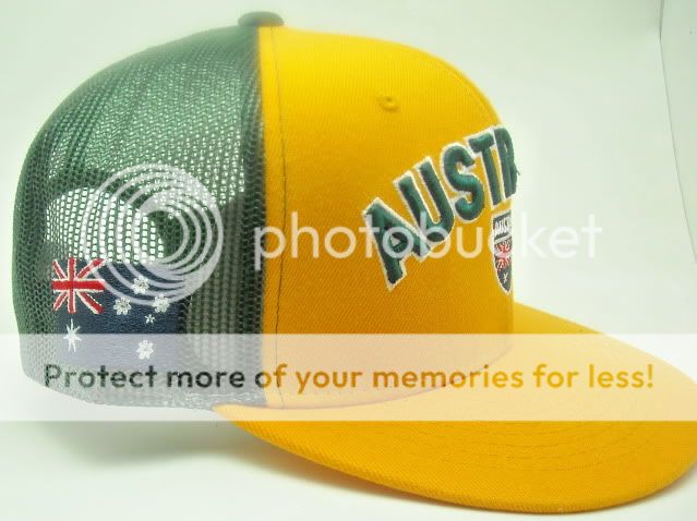 NEW AMERICAN NEEDLE AUSTRALIA FLAG ON SIDE SNAPBACK SPORT CAP BASEBALL 