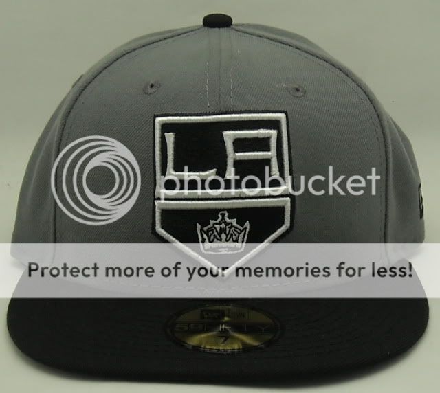 NEW ERA LOS ANGELES KINGS TWO TONE BLACK GREY NHL 59FIFTY FITTED HAT 