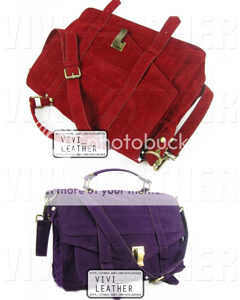 NEW Women Gossip Girl Fx SUEDE Leather Satchel Handbag Cross body 