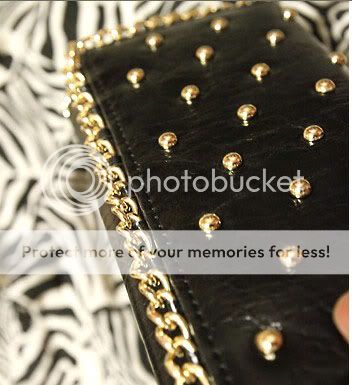 Women Lady Leather Studded Clutch Bag Long Flat Wallet  