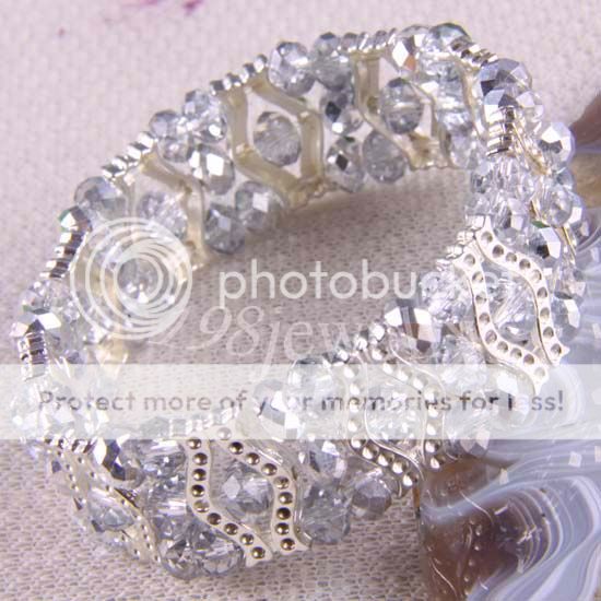 Swarovski Crystal beads Stretch Bracelet TH699  