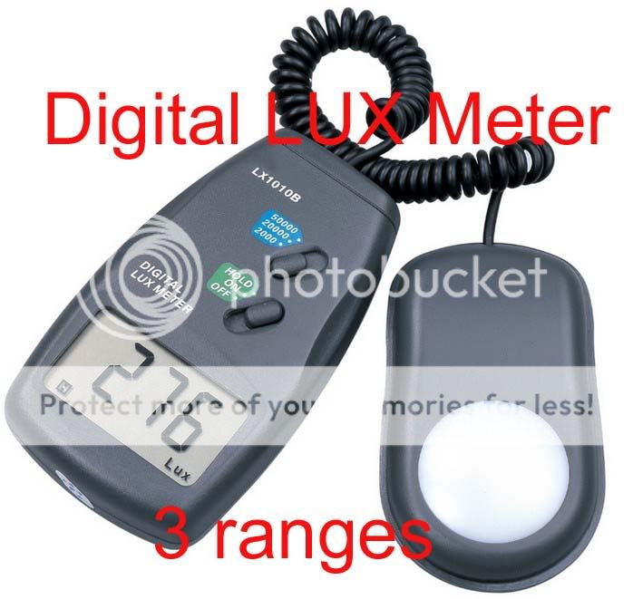 Range LCD Digital LCD 50,000 Lux Light Meter Luxmeter  