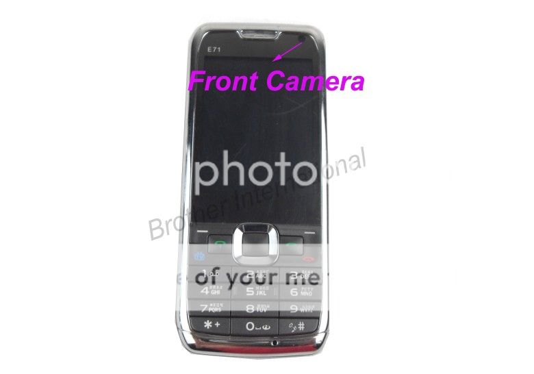   Dual Sim TV Mobile Cell Phone E71 with Russian keyboard Black  