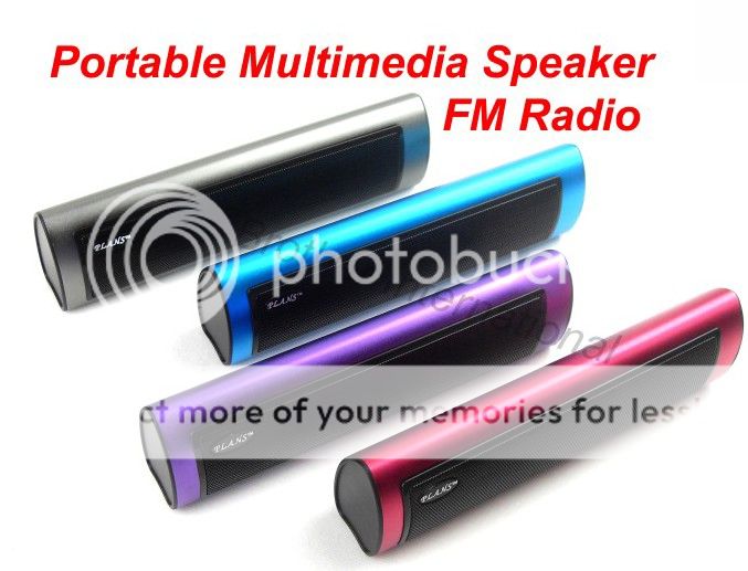 Portable Multimedia Speaker FM Radio SD Card USB Disk  