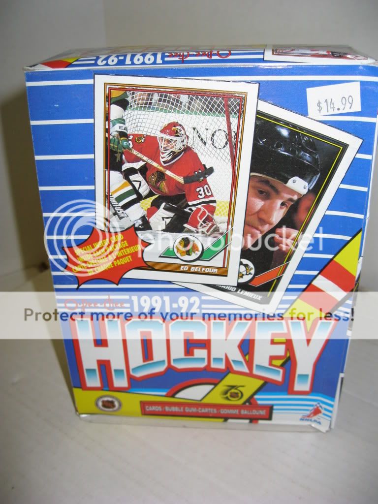 1991 92 Opee Chee Hockey Wax Box