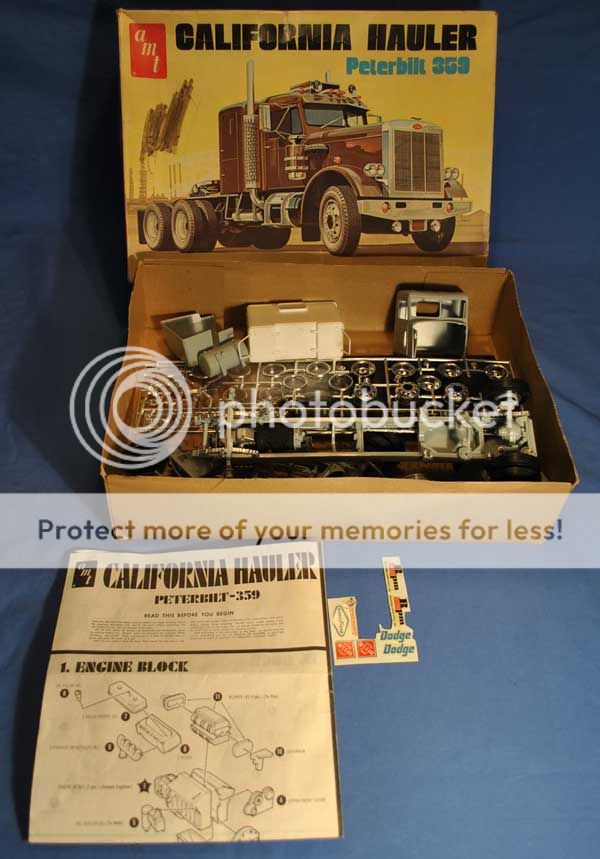 AMT Double Header Trailer NMIB California Hauler Truck Set Vintage 1970