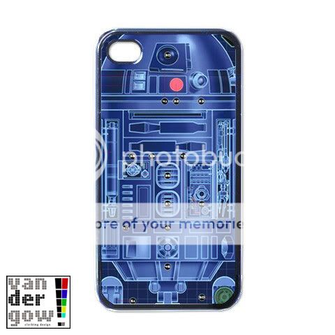 BRAND NEW Star Wars   R2D2 Machine iPhone 4 Hard Case  