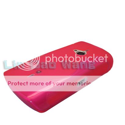 Hot Pink s TPU Case Cover LCD Film for Sony Ericsson Live with Walkman WT19i