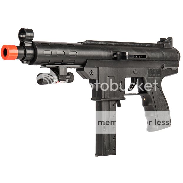 TEC-9 SPRING AIRSOFT TACTICAL SMG RIFLE GUN w/ LASER SIGHT 6mm BB BBs ...