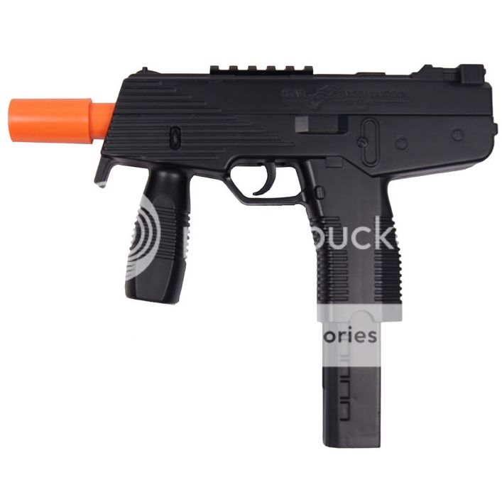 DOUBLE EAGLE UZI AIRSOFT SPRING SMG PISTOL GUN w/ BB LASER SIGHT RED ...