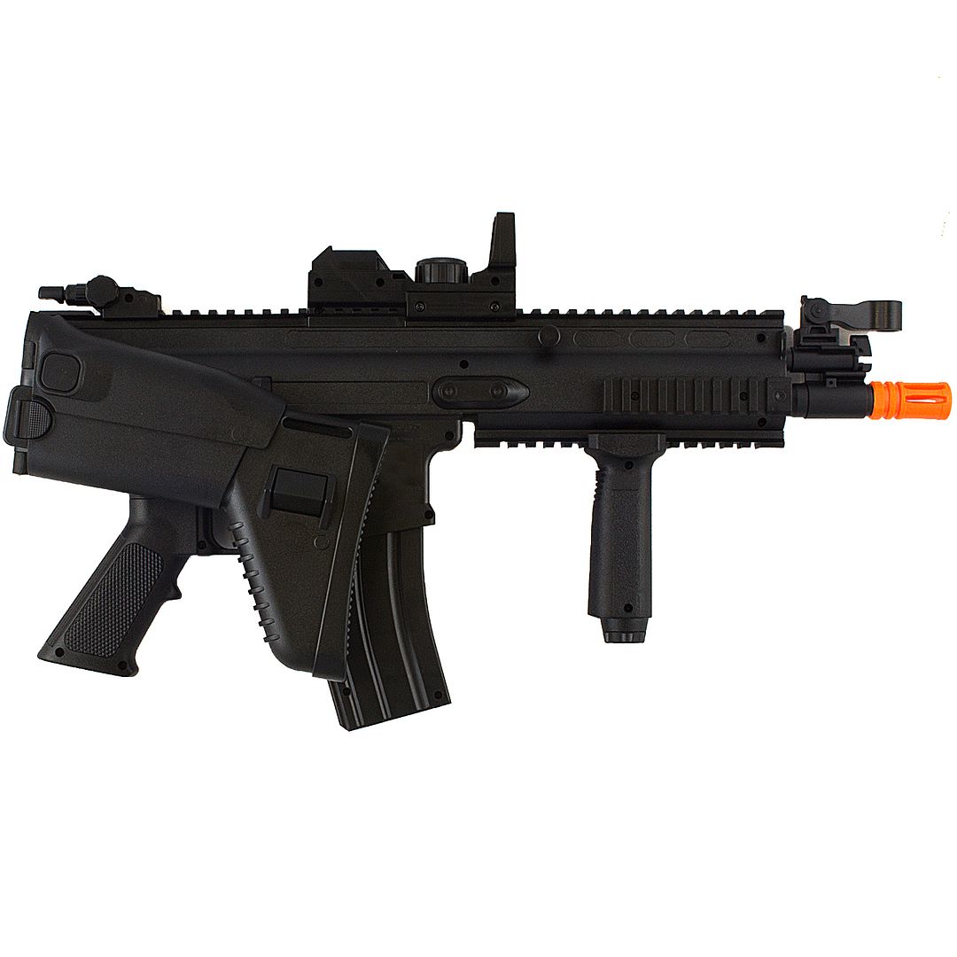FULL AUTO FN SCAR-L MK16 ELECTRIC AEG AIRSOFT RIFLE GUN w/ RED DOT ...