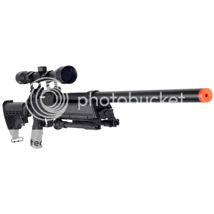 450 FPS WELL ASR AIRSOFT BOLT ACTION SPRING SNIPER RIFLE GUN w/ SCOPE ...