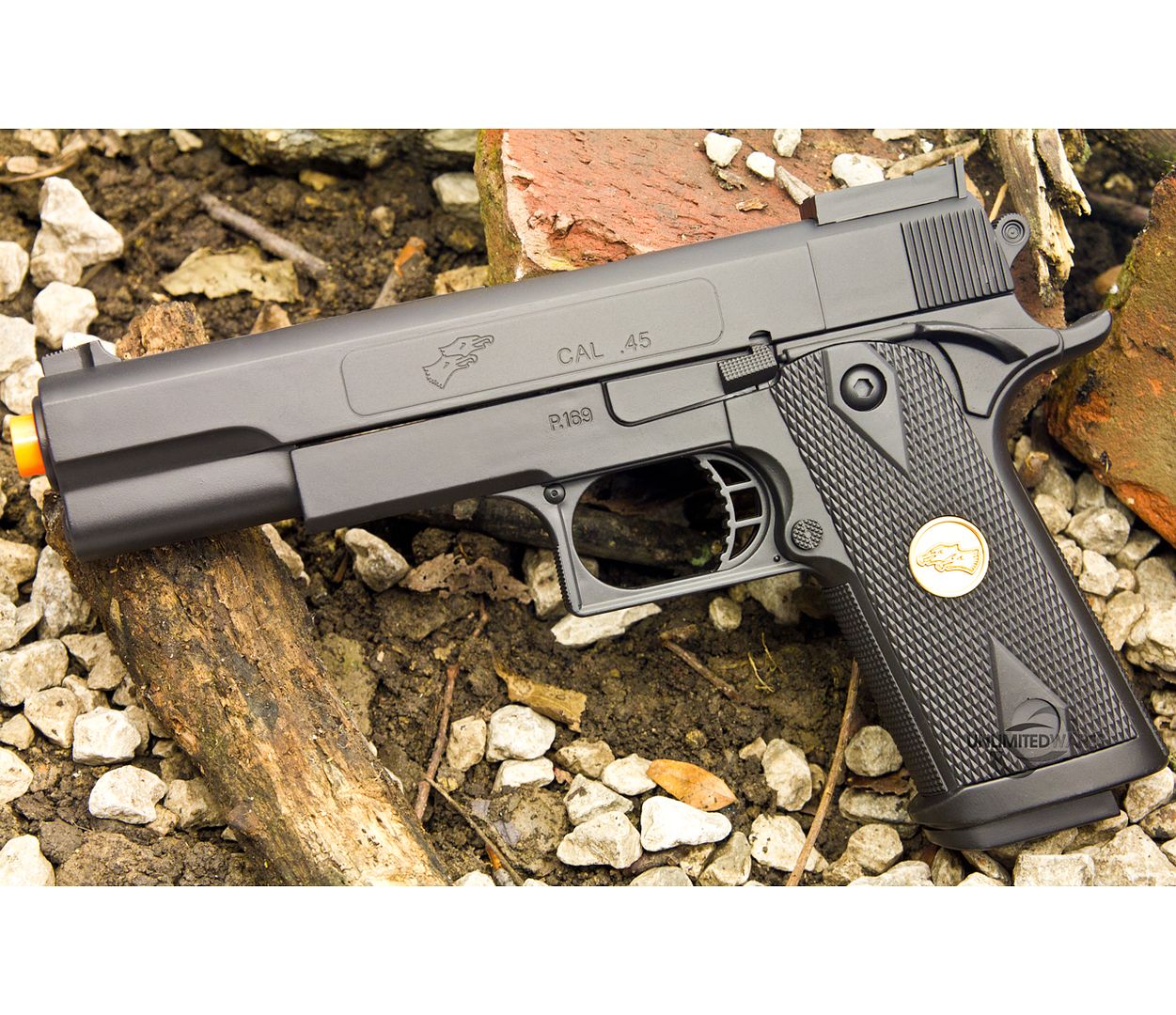 new m 1911 a1 black ops airsoft spring pistol