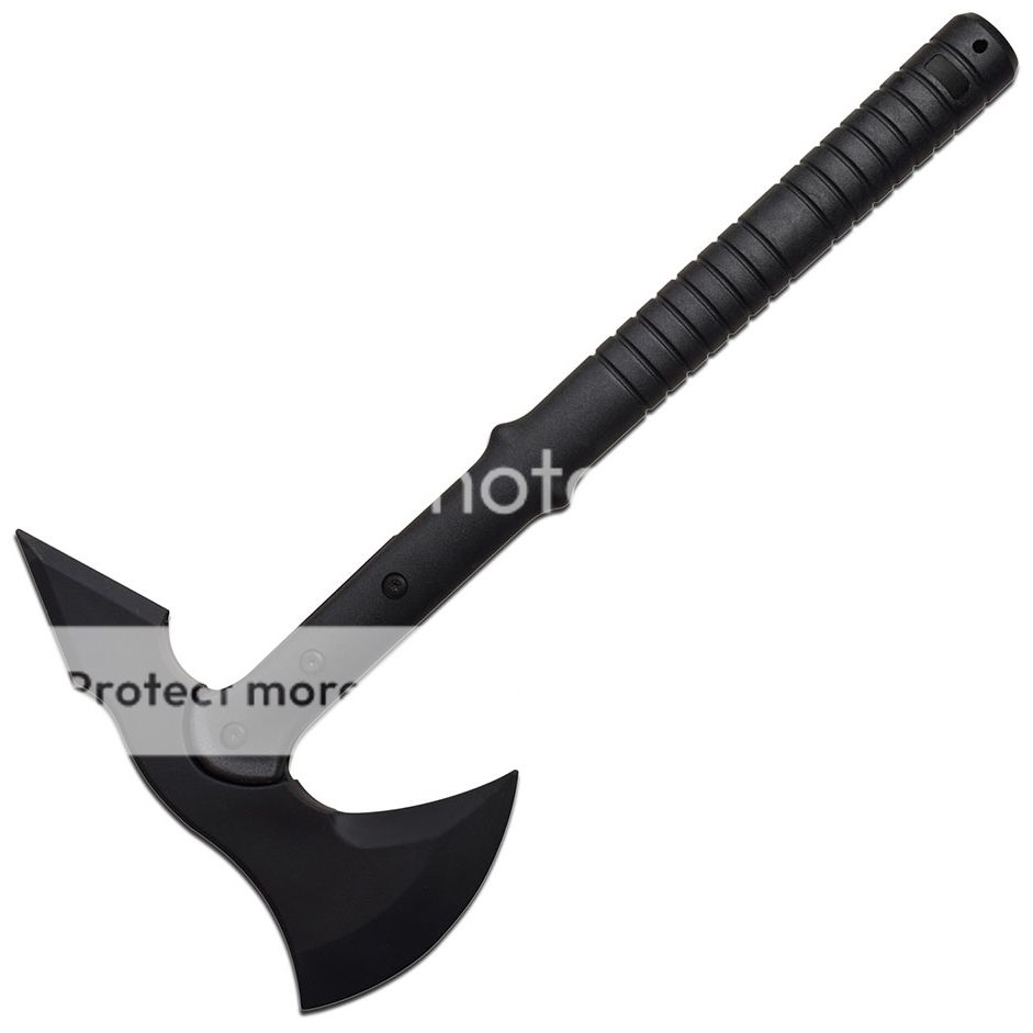 15" BLACK RUBBER PRACTICE TRAINING AXE Practice Costume Cosplay Dummy
