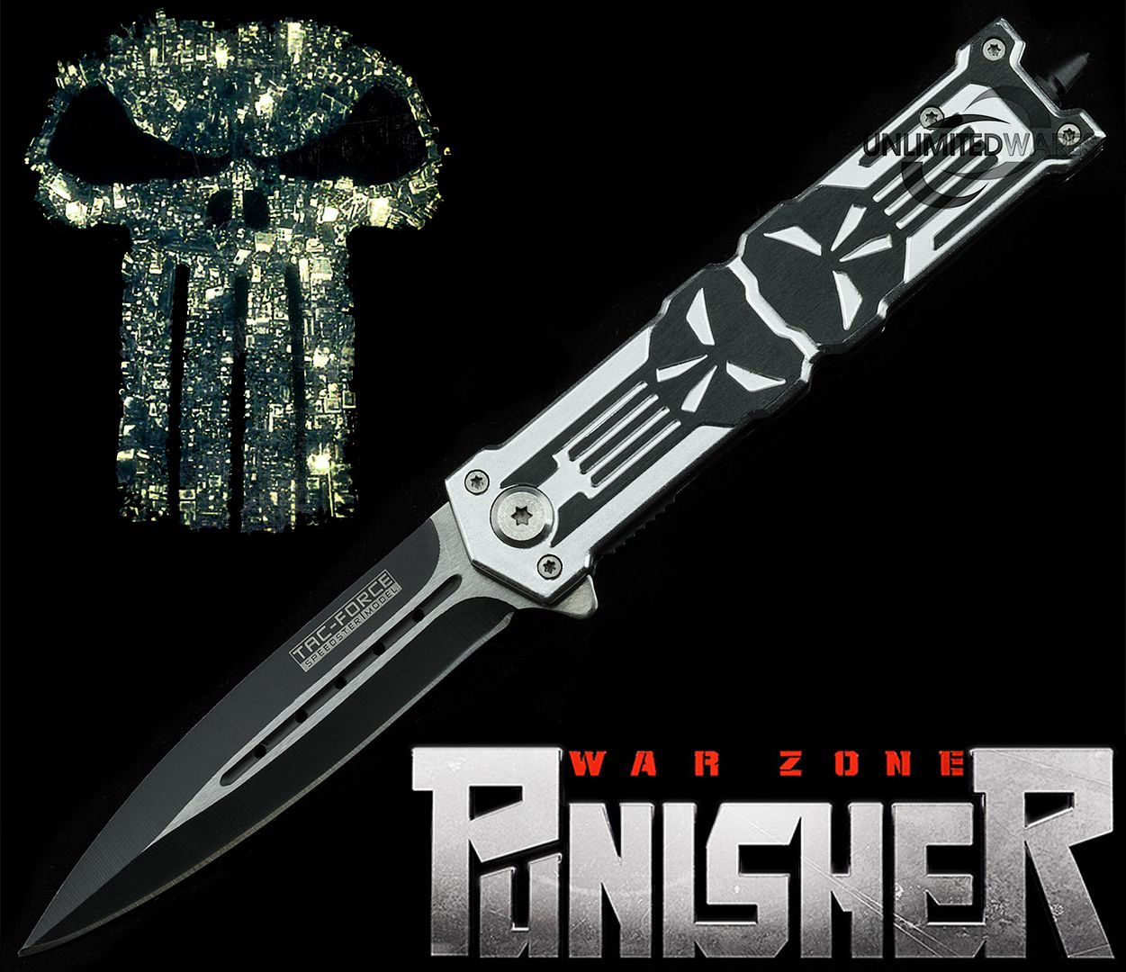 8 25" Protek Punisher Stiletto Spring Assisted Knife Folding Blade Open Pocket