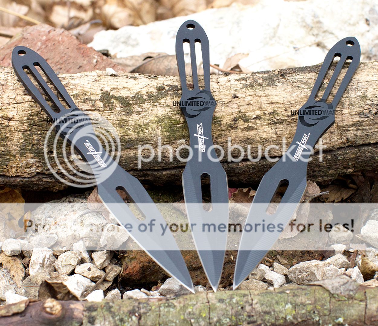 Three 6.5 Tactical Throwing Knives