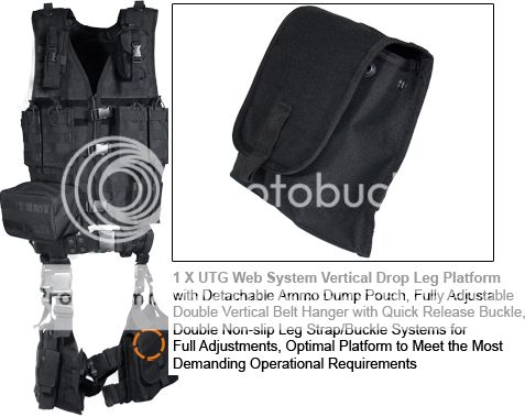 NEW UTG ULTIMATE MODULAR 10 PIECE MOLLE WEB VEST KIT RIFLE MAG POUCH