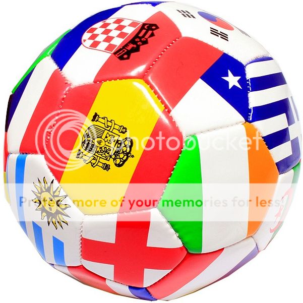 FIFA WORLD CUP FULL SIZE SOCCER BALL INTERNATIONAL COUNTRY FLAGS