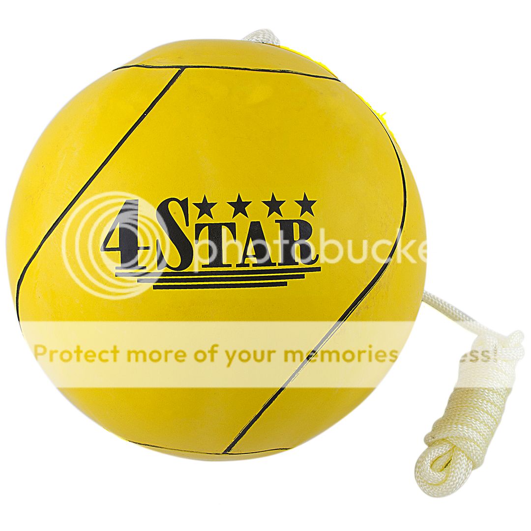 YELLOW TETHER BALL OFFICIAL SIZE w/ ROPE INCLUDED Outdoor Playground