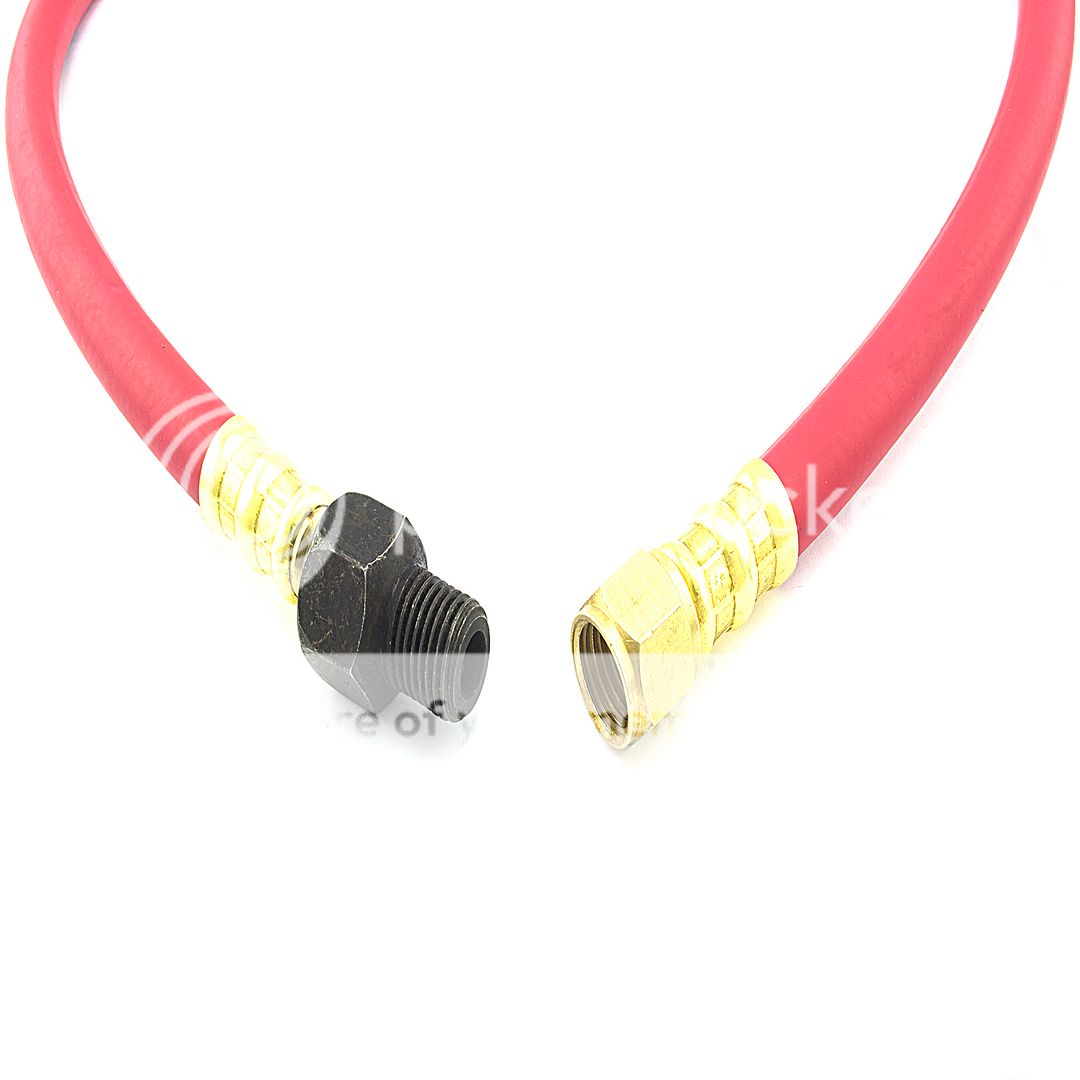 2.5 ft REPLACEMENT AIR HOSE WHIP 1/4" NPT 200 PSI Air Compressor Swivel