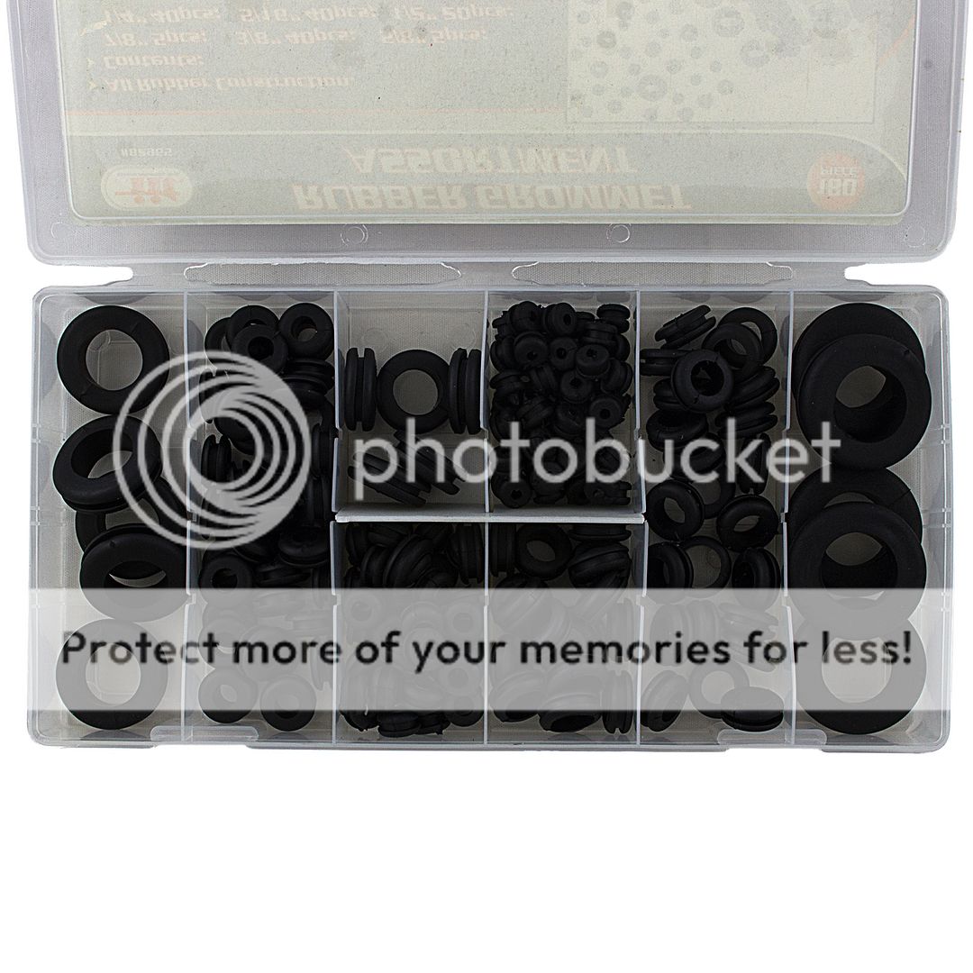 180 PC ASSORTMENT RUBBER GROMMET KIT SET Firewall Electrical Wires Wiring Hole 39593829651 eBay