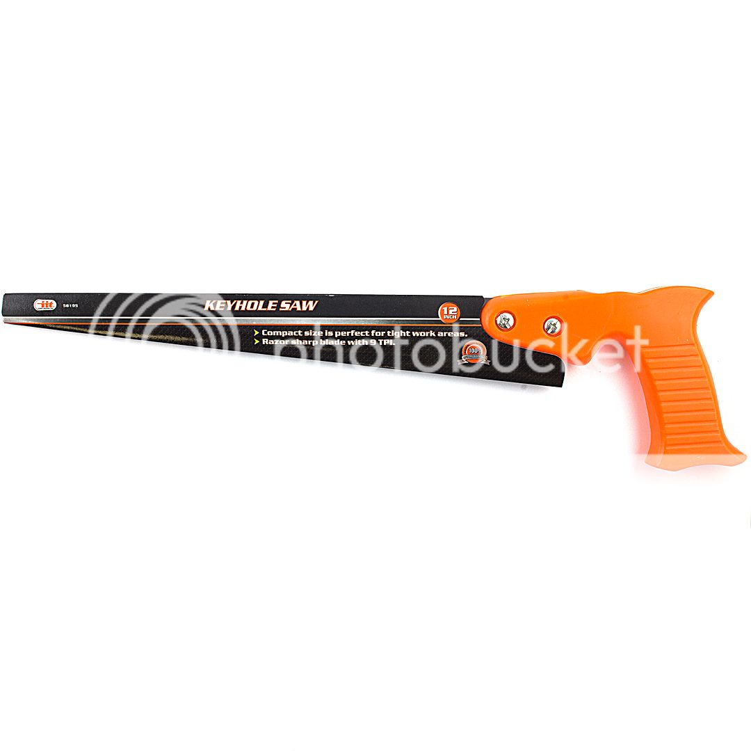 12" KEYHOLE DRYWALL HAND SAW Key Hole Metal Wood Woodwork Cutting