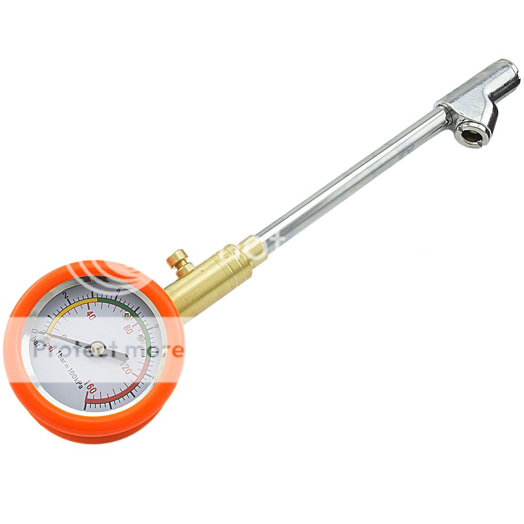 DIAL TRUCK TIRE AIR PRESSURE GAUGE 10 150 PSI Trucker Meter Tester