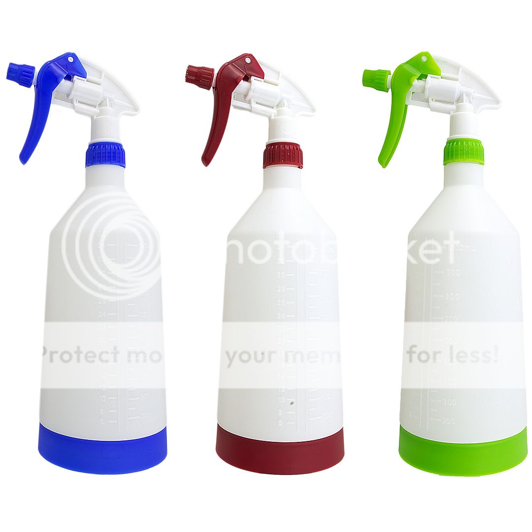 3 PACK 32 oz EMPTY PLASTIC SPRAY BOTTLE FOR COMMERCIAL CLEANING Plant