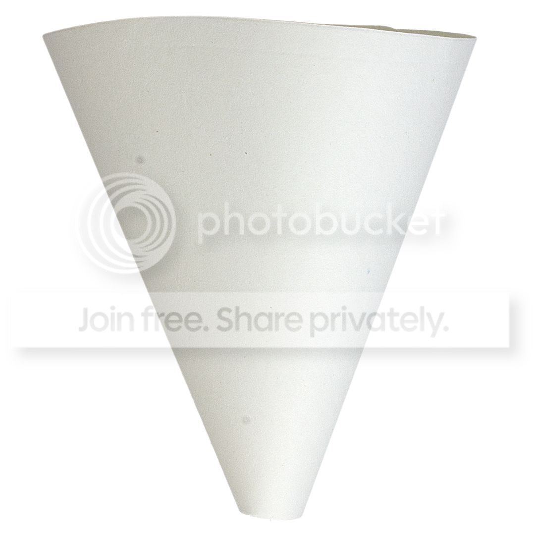 60 PACK DISPOSABLE PAPER FUNNELS Kitchen Oil Filter Garage Garden Art