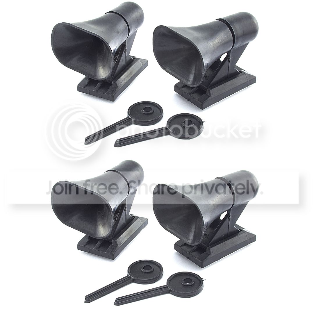 4 PIECE ULTRASONIC CAR DEER WARNING WHISTLE Auto Safety Save Animal