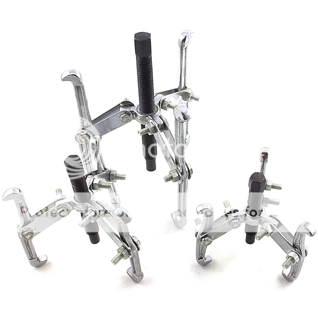 3 PC UNIVERSAL BEARING PULLER SET 3JAW GEAR PULLEY 3" 4" 6" Reversible